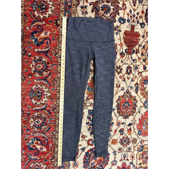 Lululemon Wunder Under High Rise Leggings Gray Texture Size 6 Full Length - Picture 2 of 7